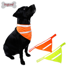 Neues Design hohe Sichtbarkeit Sicherheit Hund Schal Haustier Bandana mit reflektierenden Neon Farbe